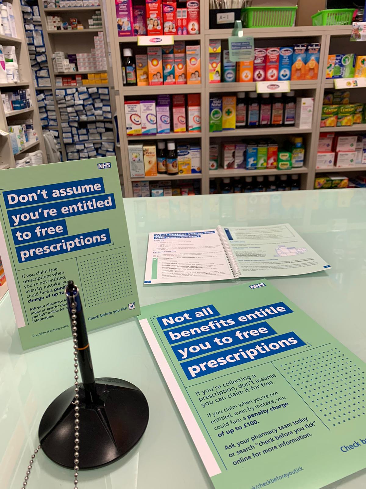 » Claiming Free Prescriptions check before you tick